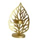 thumbnail image 5 of Candelabro De Hoja Nórdica Candelero De Hierro Forjado Artesanía Decoración De Sala De Estar Dorado A, 5 of 5