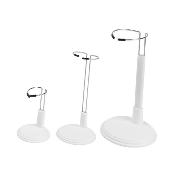 3 Soportes Ajustables Para Muñecas, Soportes De Exhibición Estables Para Tiendas, Coleccionistas Y Hogar, Color Blanco