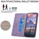 thumbnail image 2 of Funda tipo cartera con bloqueo RFID para Google Pixel 9A Con tapa abatible, portatarjetas, cierre magnético, TPU y soporte Morado, 2 of 6
