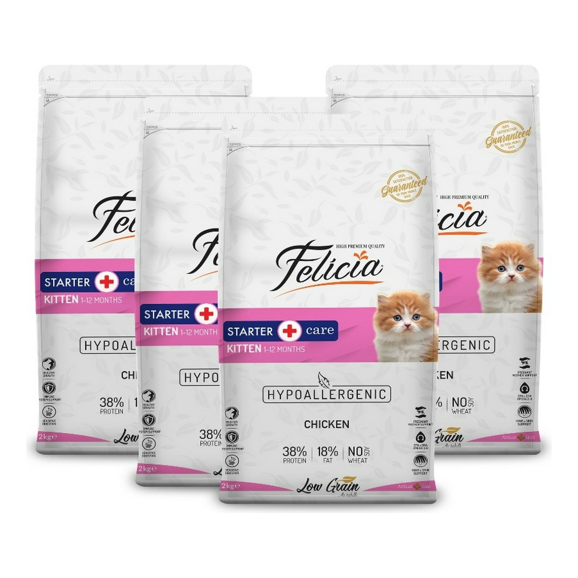 Pack X 4 - Alimento Felicia Hipoalergénico Gatito - Pollo