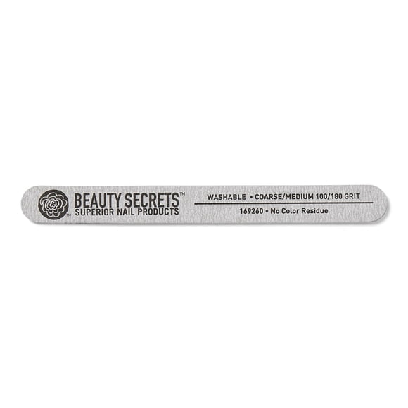 Cojín para uñas Beauty Secrets Zebra, tamaño medio/grueso, grano 180/100