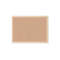 Genérico - Pizarra Corcho 40 X 60 Borde Madera Resistente + Fijadores Café