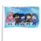 thumbnail image 1 of Funneh Krew Bandera impresa con temática, regalo perfecto para fanáticos, amigos y familiares, y adecuada para actividades al aire libre e interiores, decoraciones de fiesta. 60*90CM, 1 of 6