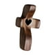 thumbnail image 2 of Estatua De Cruz, Escultura De Madera De Regalo Para Pasillo, Centros De Mesa De Inauguración De La Casa, Corazón Negro Negro, 2 of 3