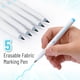 thumbnail image 2 of Marcadores de tela Mr. Pen, 5 unidades, azules, borrables y solubles en agua, 2 of 9