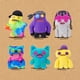 thumbnail image 5 of Juguete de peluche Fuggler Fugg Life Squidge de ZURU para niños, 22 cm, 5 of 9