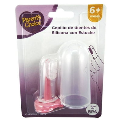 Cepillo De Dientes Silicona 6+ Con Estuche Rosado 1 Un Parent'S Choice