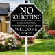 thumbnail image 1 of Multiwins No Soliciting Sign for House, 11 x 27 pulgadas, 1 of 3