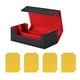 thumbnail image 2 of Caja De Baraja De Cartas Coleccionables, Juguete De Tarjeta De Recolección Fuerte, Estuche Para Tarjetas Deportivas De Cuero PU, Negro, Rojo Y Amarillo, 2 of 5