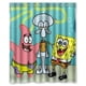 thumbnail image 1 of Cortina de ducha de la película Bob Esponja, juego de cortina de baño con ganchos, tamaño 60 x 72 pulgadas, 1 of 3