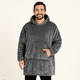 thumbnail image 3 of Pack X2 Polerones Felpa Con Capucha Bata Polar Mujer Hombre, 3 of 4
