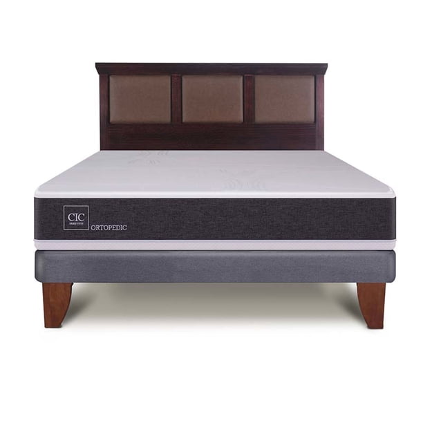 Cama Europea Europea New Ortopedic 2P Bn Respaldo New Torino 2 Plaza Base Normal