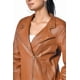 thumbnail image 3 of Chaqueta Cuero Sharo Classic Leather Marrón Chocolate, 3 of 8