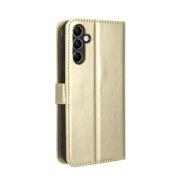 Funda tipo libro para Samsung Galaxy M54 5G, cartera todo‑en‑uno, funda multifuncional con tarjetero y correa de muñeca desmontable