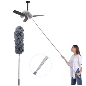 Genérico - Plumero Extensible De Acero Inoxidable De 2.5 Metros - Ideal Para Limpiar Alturas