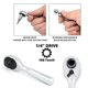 thumbnail image 3 of Ratchet Stubby NEIKO 03001A CR-V de 1/4 pulgadas y 108 dientes, acero, 3 of 6