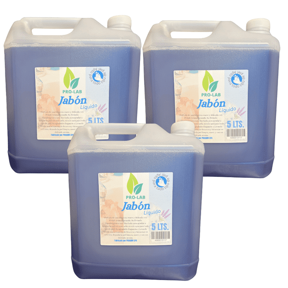 Jabón Líquido Prolab Lavanda Profesional 5 Litros Pack 3 Unidades