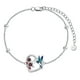 thumbnail image 1 of Pulsera Plata 925 Colibri Flores Corazon Mujer Joyas Regalo plateado Talla única, 1 of 4