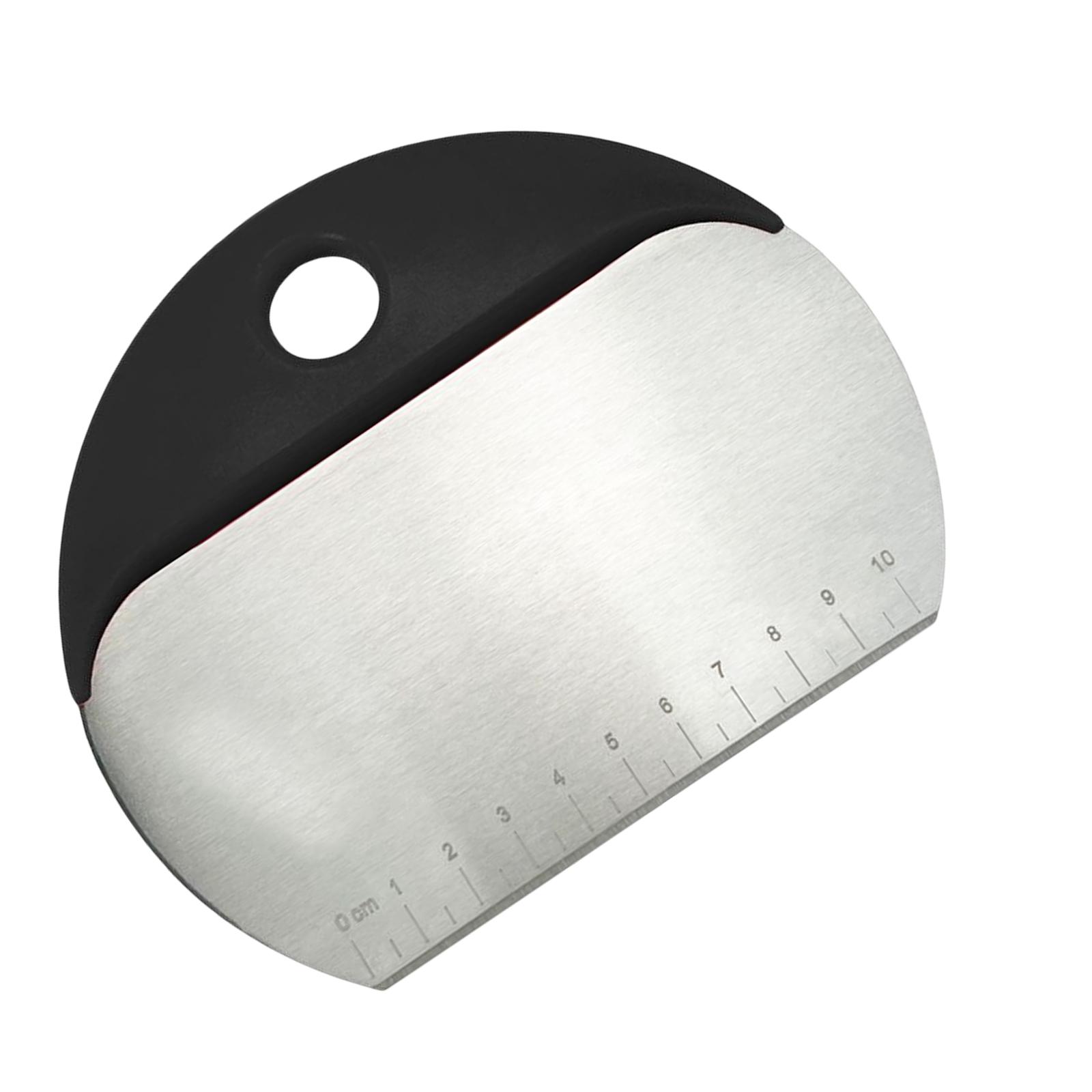 Bothyi - Raspador De Repostería Con Regla De Escala Mango De Pp Multifunción Cocina Para Hornear Negro