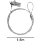 thumbnail image 1 of Candado de cable combinado para portátiles y otros equipos, contraseña de cuatro dígitos, seguridad antirrobo universal para portátiles., 1 of 8