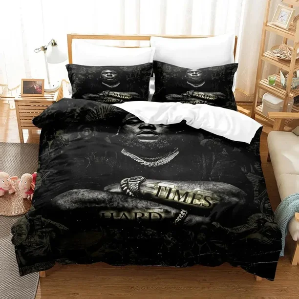 Rapper Rod Wave Bedding Set Duvet Cover Bed Set Quilt Cover Pillowcase Comforter Boys Adult Bedding Set Bed Sheets