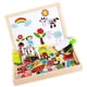 thumbnail image 4 of Ni?os Tablero De Dibujo Magnético De Madera Rompecabezas Montessori Juguetes Granja, 4 of 5