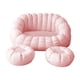 thumbnail image 1 of Puf Con Relleno, Moderno Puf Esquinero Para Dormitorio, Color Rosa, 1 of 5