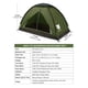 thumbnail image 2 of Mochilero Tent Night Cat para 1 o 2 personas, impermeable 2,2 x 1,2 m, 2 of 7