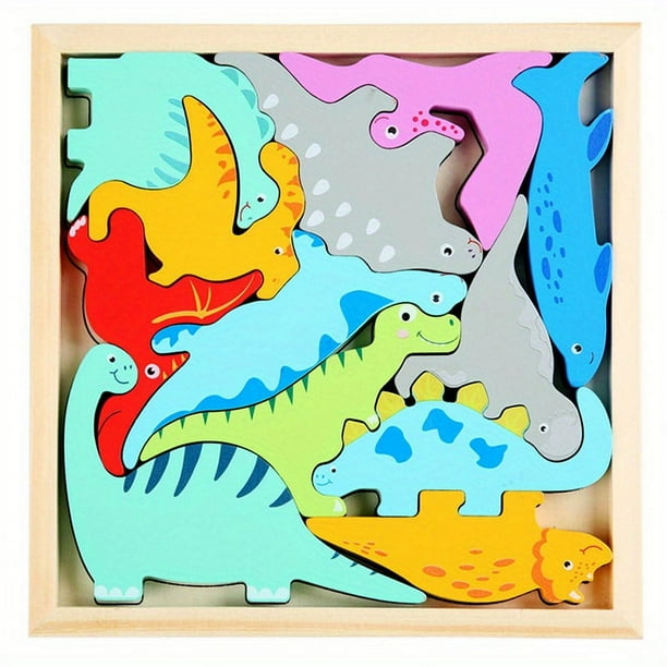 Children's Educational Toys, Wooden Three-dimensional Puzzle, Creative Theme, Early Education Building Block Toys For Boys And Girls