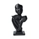 thumbnail image 1 of Escultura Abstracta De Resina Con Cara De Pareja Abrazándose Para Estantería De Chimenea, Color Negro, 1 of 5