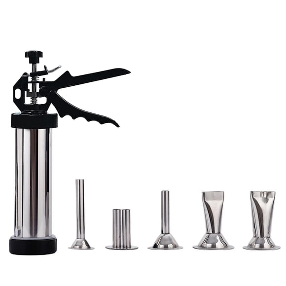 Kit de pistola para carne seca iChase de acero inoxidable con 5 boquillas