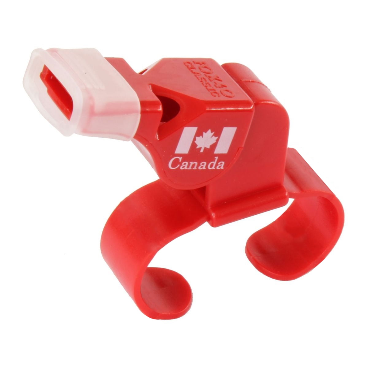 Fox 40 - Pito Silbato Con Soporte Para Dedos Rojo