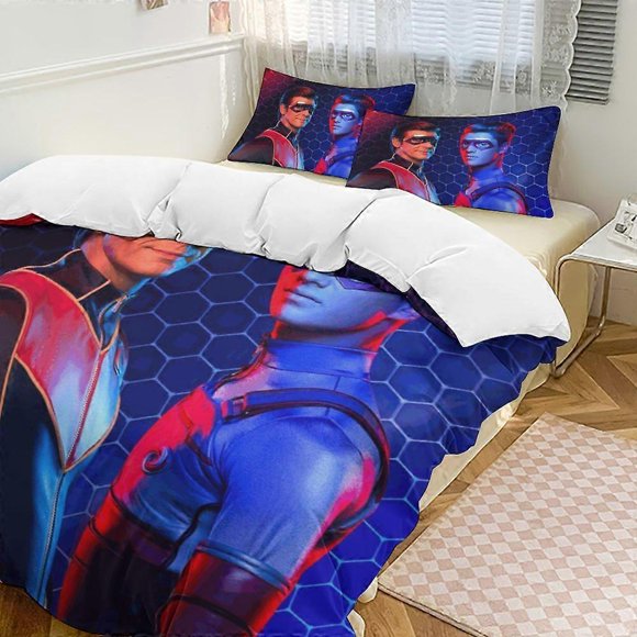 Henry Danger3-Piece Bedding Set Duvet Cover Set Soft Wa And Comfortable Soft Bed Set with