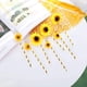 thumbnail image 2 of 100 cabezas de girasol artificiales de seda, girasol amarillo falso para decoración del hogar, jardín, oficina, boda, fiesta, ramo de Navidad (diámetro: 7 cm), 2 of 6