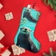 thumbnail image 4 of Nutria Tema: Calcetines de Navidad, fino lino blanco para colgar en escaleras y chimenea, decoración navideña para el hogar, regalo de Navidad. 45cm × 32cm, 4 of 5