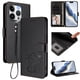 thumbnail image 2 of Funda Billetera con Relieve de Gato para iPhone 15 Pro, Negro, 2 of 6
