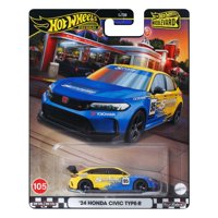 Mattel - Auto Fundido A Presión Hot Wheels Premium Boulevard '24 Honda Civic