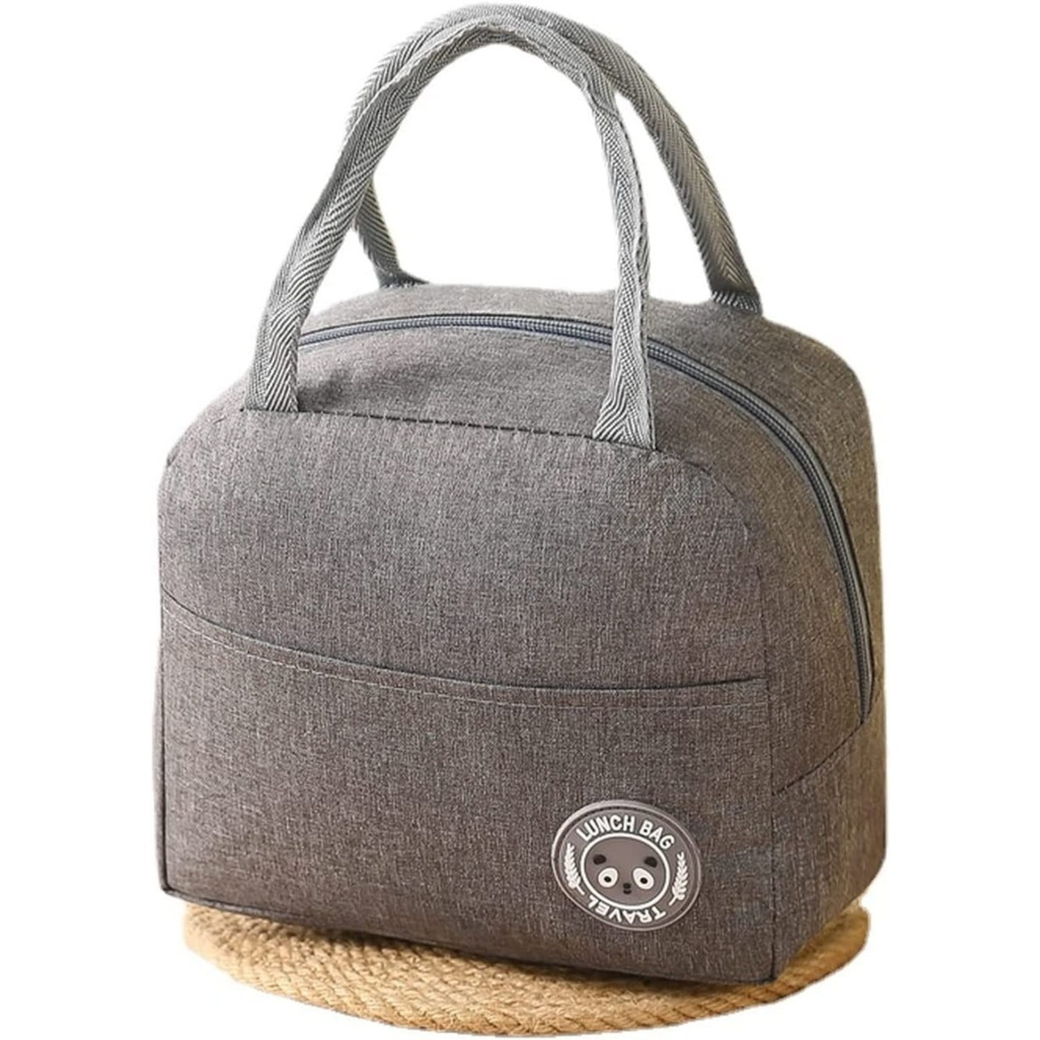 Genérico - Lonchera Térmica Portátil Gris Para Almuerzo Y Colación