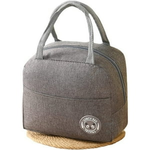 Genérico - Lonchera Térmica Portátil Gris Para Almuerzo Y Colación