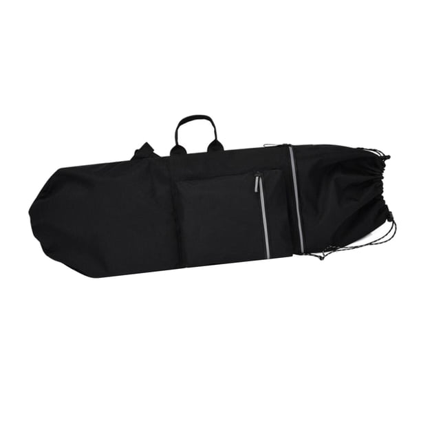 Bolsa de monopatín, bolsa de transporte para Longboard, mochila plegable gruesa para monopatín, bolsa de transporte portátil impermeable para monopatí negro 84cmx32cm