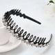 thumbnail image 4 of Diademas con peine de dientes para mujer con diamantes de imitación y cuentas de cristal de plástico, paquete de 4, 4 of 5