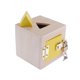 thumbnail image 3 of Montessori Toys Kids Educación Temprana Material didáctico Cubo Juguete de madera Amarillo, 3 of 3