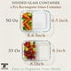 thumbnail image 3 of Recipientes de Almacenamiento de Alimentos de Vidrio Borosilicato Moss & Stone - Pack de 2, 3 of 9