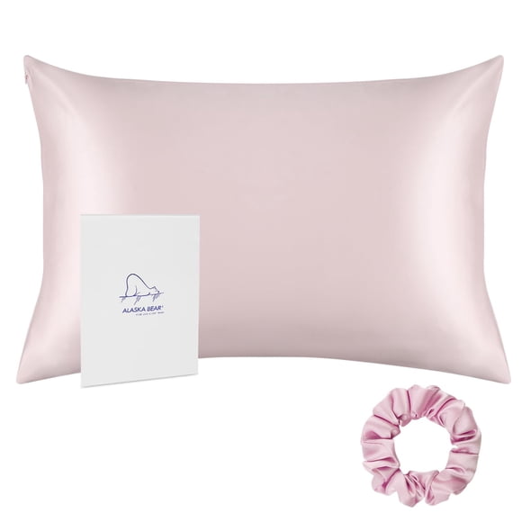 Funda de almohada de seda ALASKA BEAR 200% buena para la piel del cabello