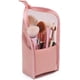 thumbnail image 1 of Bolsa organizadora de brochas de maquillaje, estuche de viaje para brochas de artista, vaso de maquillaje vertical, impermeable y a prueba de polvo, estuche con cremallera (rosa), 1 of 7