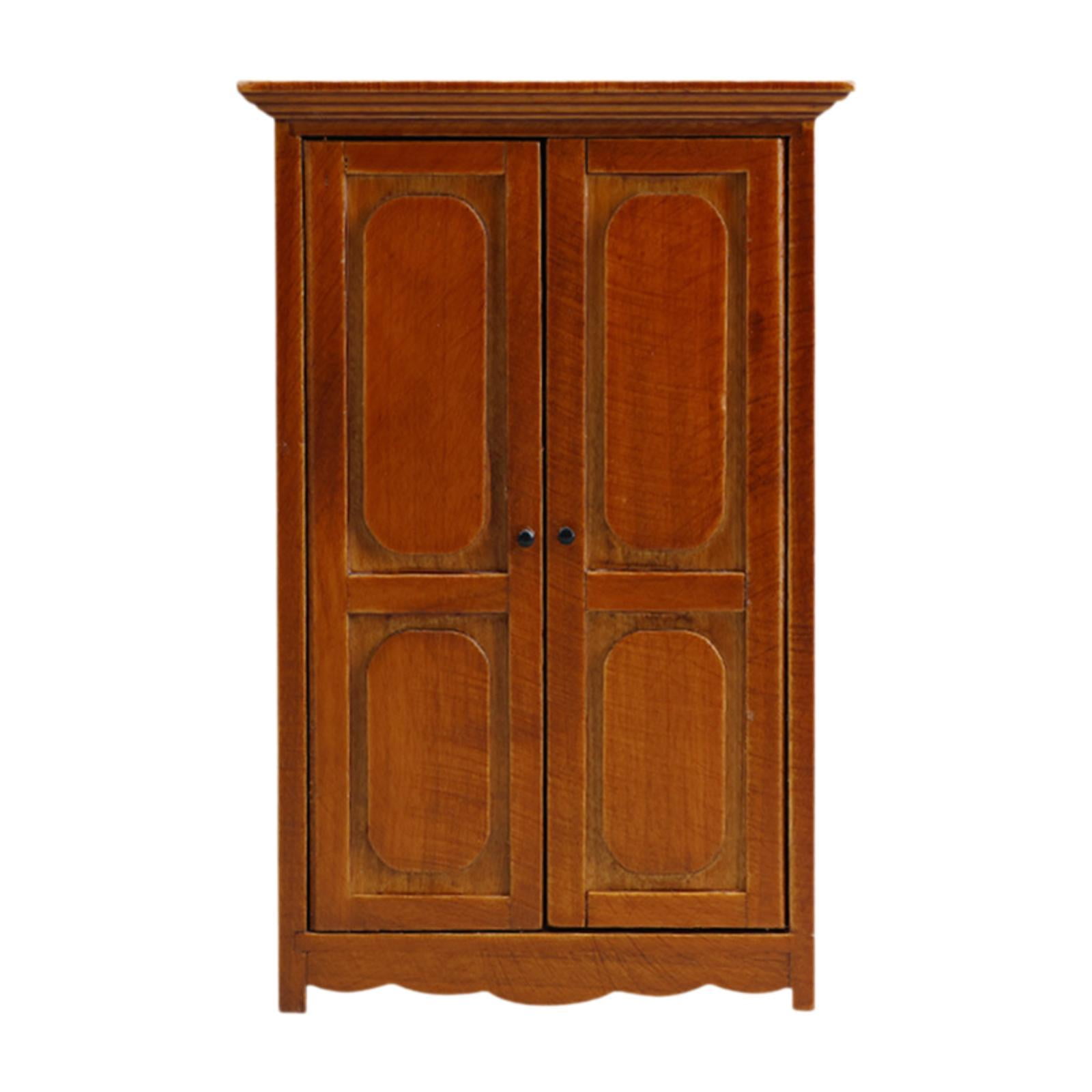 Bothyi - Armario Para Casa De Muñecas En Miniatura 1/12 Organizador De Ropa Armario Para Casa De Muñecas De Juguete