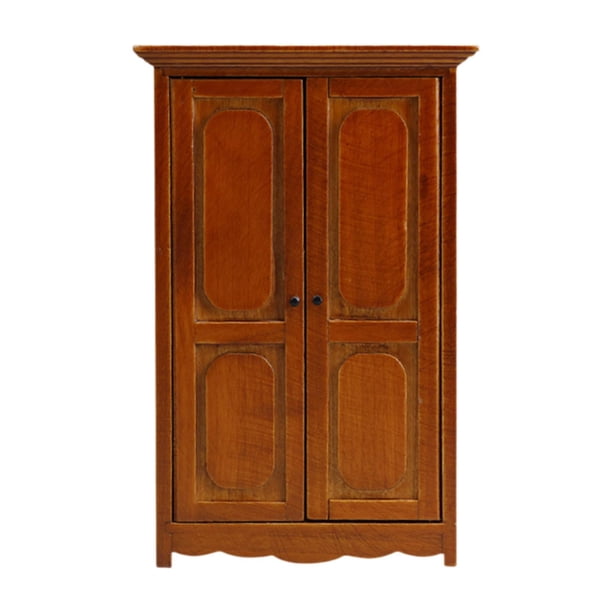 Armario Para Casa De Muñecas En Miniatura 1/12 Organizador De Ropa Armario Para Casa De Muñecas De Juguete