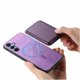 thumbnail image 5 of Funda de Cuero Magnética con Tarjetero para Samsung Galaxy A15 Cubierta Delgada Morado, 5 of 5