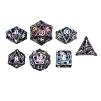 Bothyi - Dados Poliédricos De Metal De Varios Lados Para Juegos De Mesa Dnd, Juego De Rol Colorido