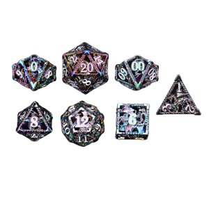 Bothyi - Dados Poliédricos De Metal De Varios Lados Para Juegos De Mesa Dnd, Juego De Rol Colorido